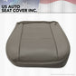 2002 to 2007 Ford F-250 4WD Lariat Bottom Leather Seat Cover Gray Perforated