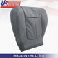 Driver & Passenger Bottom Perforated Leather Seat Cover 2011-2014 Ford F150 Gray