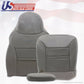 2001 Ford Excursion Limited Driver Bottom-Top-Armrest Leather Seat Cover Gray
