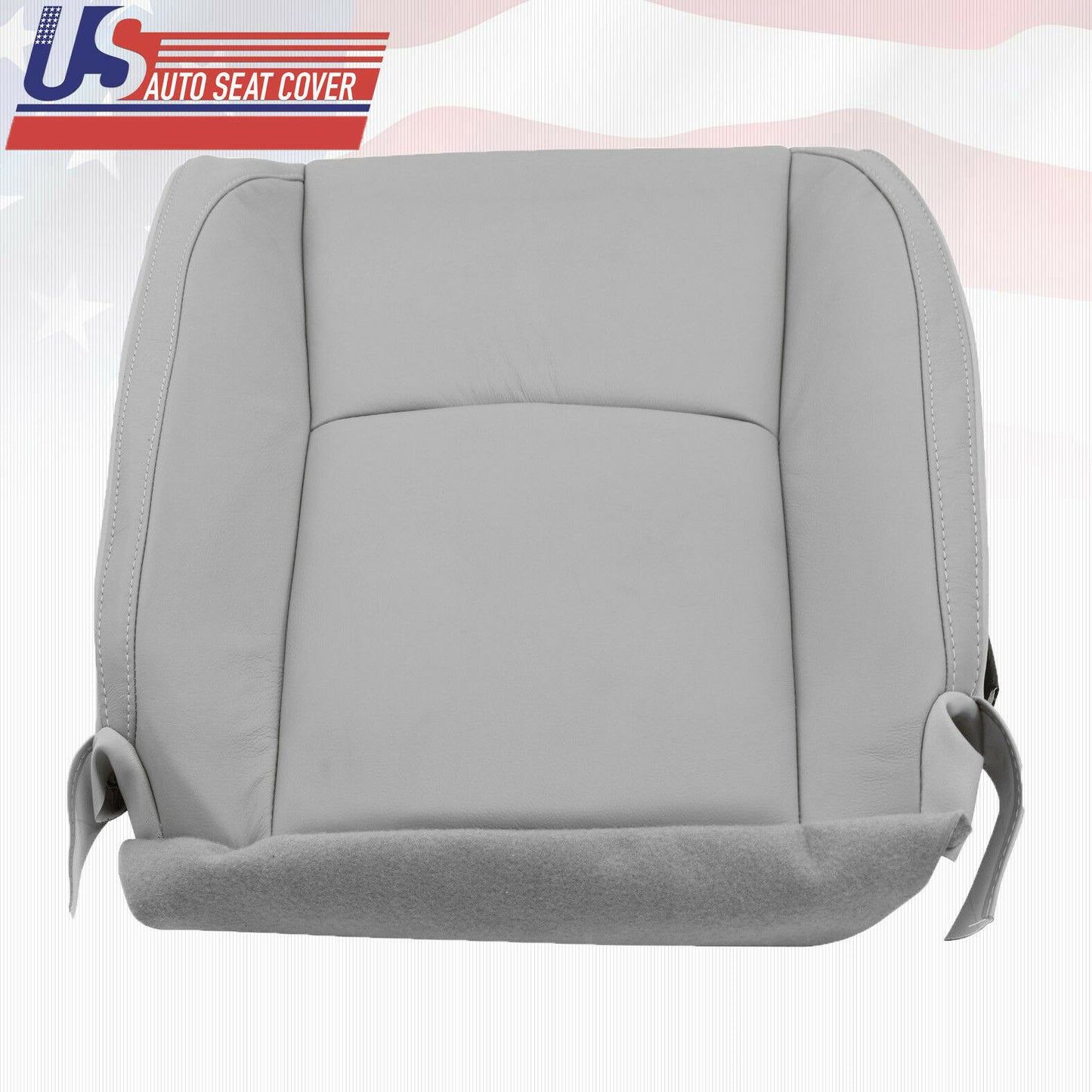 Fits 2007 Lexus RX350 Driver Side Bottom Replacement Leather Seat Cover Gray