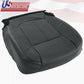 2015 2016 Ford F450 F550 Lariat Driver Bottom Perforated Leather Seat Cover Blk