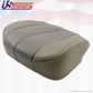 2002 GMC Yukon XL 1500 Denali Driver Side Bottom Leather Seat Cover 2-Tone GRAY