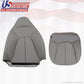 1997-2002 Expedition XLT Driver Bottom & Top Leather Seat Cover Gray