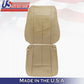 Front Driver & Passenger Leather Covers Camel Tan 2007 to 2014 Ford Expedition