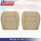 Driver Passenger Bottom Leather Seat Cover in Tan fits 1992-2001 Lexus SC300