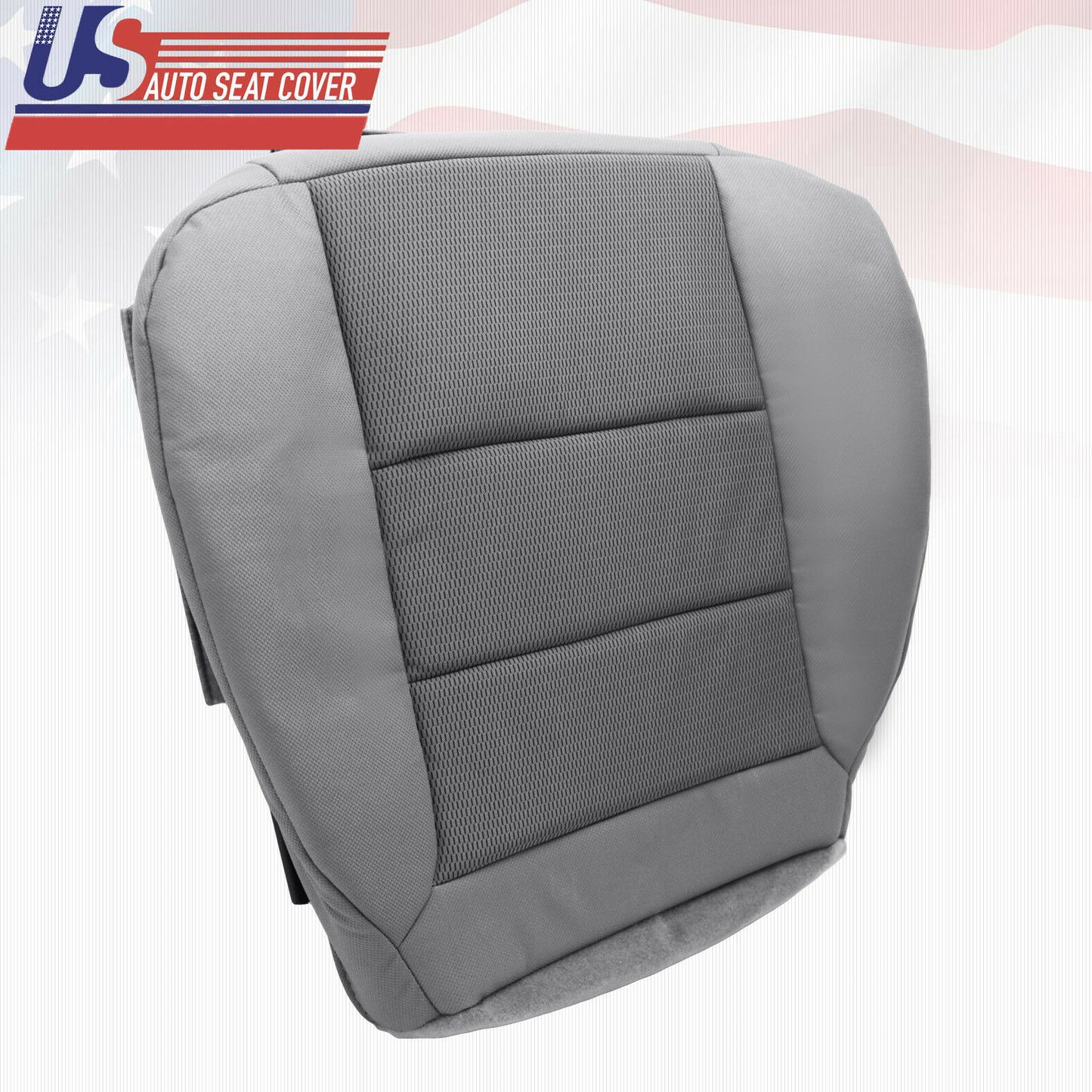 Fits 2006 Ford F-250 EXTENDED CAB Driver Bottom Seat Cover Cloth Gray 2-tone