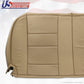 2002-07 Ford F250 F350 Lariat Front & Back Bottoms & Tops Leather Seat Cover TAN