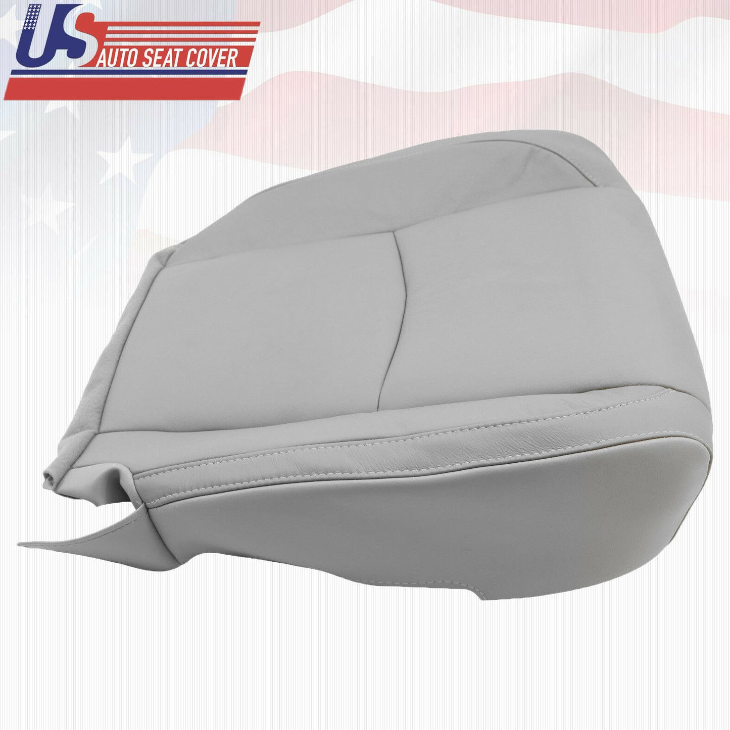 Fits 2007 Lexus RX350 Driver Side Bottom Replacement Leather Seat Cover Gray