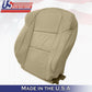 Fits 2013-2018 Acura RDX Driver Passenger Tops Perforated Leather seat Cover Tan