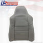 2004 05 Ford F250 F350 Driver Top Lean Back & bottom Leather Seat Cover Gray