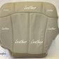 2000 to 2002 Chevy Suburban Passenger Bottom Replacement Leather Seat Cover Tan