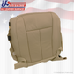 Front Driver & Passenger Leather Covers Camel Tan 2007 to 2014 Ford Expedition