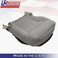 DRIVER & PASSENGER Bottoms Gray Leather Cover 1997-2004 Chevy Corvette SPORT