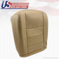 2002 To 2007 Ford F350 Super Duty Lariat PASSENGER Bottom Leather Seat Cover TAN
