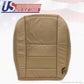 2002-2007 Ford F250 F350 Lariat 4x4 diesel Driver Bottom Leather Seat Cover TAN