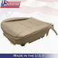 2005 to 2008 Fits For Acura RL Driver & Passenger Tops Bottom Leather Cover Tan
