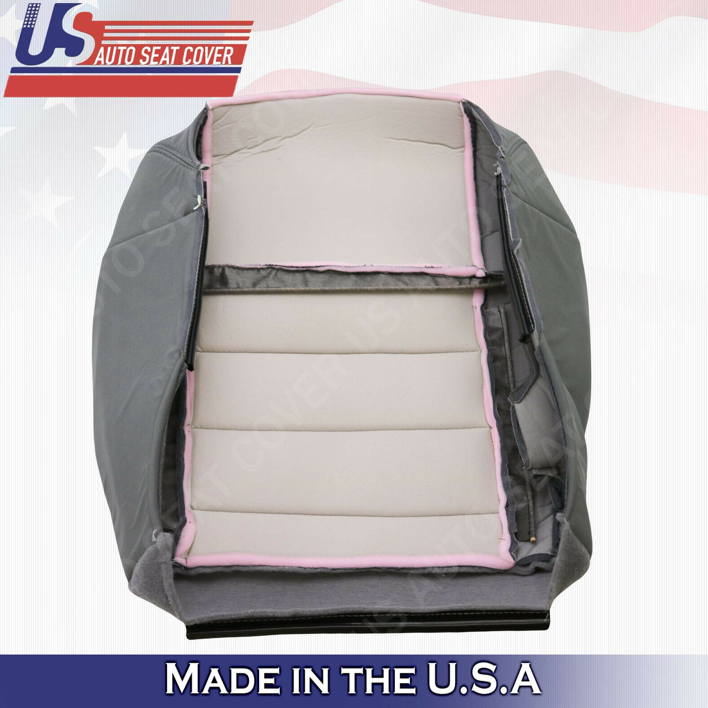 PASSENGER BOTTOM Fabric Cover Dk Gray 2008 2009 2010 Jeep Wrangler Unlimited