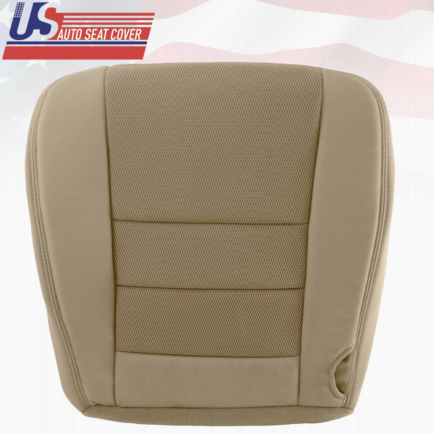 2005 2006 Ford F-250 F-350 Super Duty Driver Bottom Cloth Seat Cover 2 tone TAN