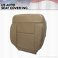 2007 2008 Ford F-150 F150 Driver Bottom Replacement Leather Seat Cover Tan