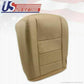 2002-07 Ford F250 F350 Lariat Front & Back Bottoms & Tops Leather Seat Cover TAN