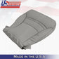 DRIVER & PASSENGER Bottoms Gray Leather Cover 1997-2004 Chevy Corvette SPORT
