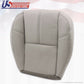 2013 2014 Chevy Tahoe & Suburban Driver Bottom Leather Seat Cover Light Gray
