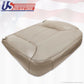 1995-1998 1999 GMC Sierra Yukon Tahoe Driver Side Bottom Leather Seat Cover Tan