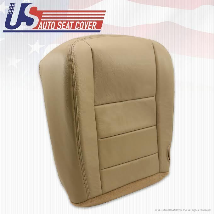 02 03 04 Ford Excursion Limited Driver Bottom Leather Seat Cover Parchment Tan