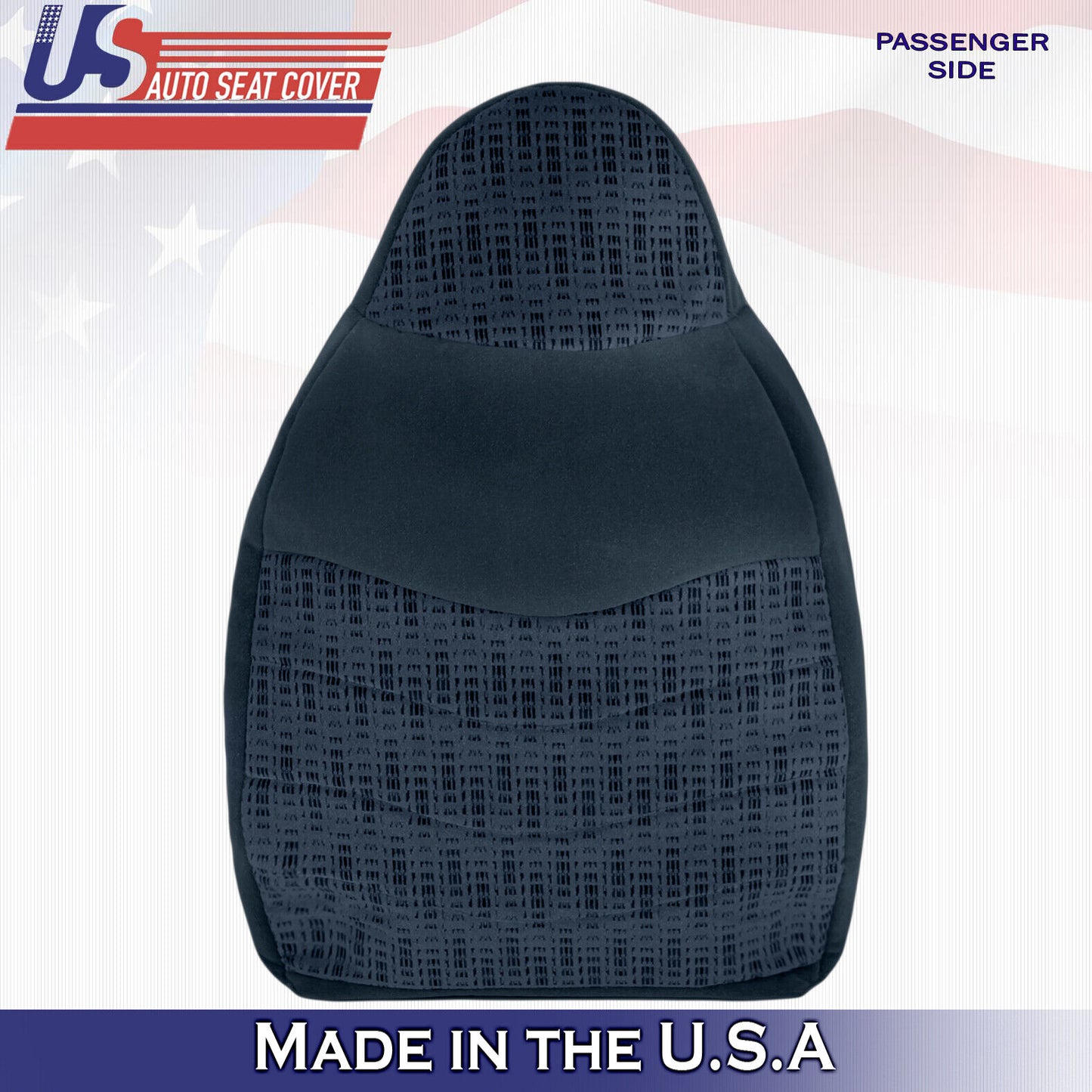 2000 For Ford F450 F550 XLT Passenger Side Top & Bottom Cloth Seat Covers Blue