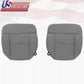 2008 Ford F150 Lariat Driver & Passenger Side Bottom Cloth Seat Cover FLINT GRAY