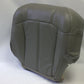 1999 to 2002 GMC Sierra 1500 2500 Driver Bottom Leather Seat Cover Pewter Gray