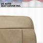2004  Ford F150 Front Driver Side Bottom Leather Seat Cover Light Parchment Tan