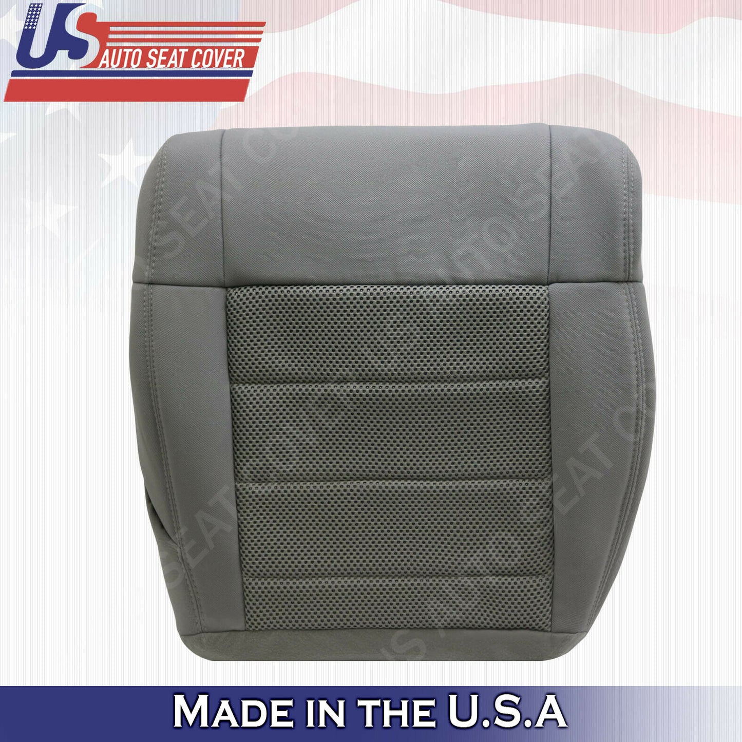 2007 2008 2009 2010 Jeep Wrangler Driver Passenger Bottoms Cloth Seat Cover Gray