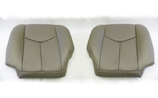 03 to 06 Chevy Tahoe Driver & Passenger Bottom Seat Covers & Armrest covers Gray