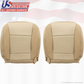 2006 2007 Mercury Mountaineer DRIVER & PASSENGER Bottom LEATHER Cover 2-TONE TAN
