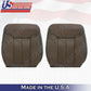 2009 to 2012 Fits For Ford F150 Platinum Front Seats Leather Covers Sienna Brown