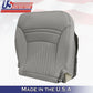 DRIVER & PASSENGER Bottoms Gray Leather Cover 1997-2004 Chevy Corvette SPORT