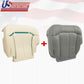 2000 - 2002 Chevy SUV/Truck Driver Bottom Leather Seat Cover & Foam Cushion Gray