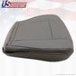 2013 2014 Ford E350 E450 Van Driver Side Bottom Perforated Vinyl Seat Cover Gray