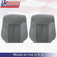 Driver & Passenger Top Cloth Seat Cover Steel Gray 2011 2012 2013 2014 Ford F150