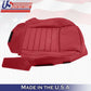 2005 2006 2007 2008 2009 Driver Bottom RED Leather Seat Cover For: FORD MUSTANG