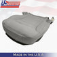 DRIVER & PASSENGER Bottoms Gray Leather Cover 1997-2004 Chevy Corvette SPORT