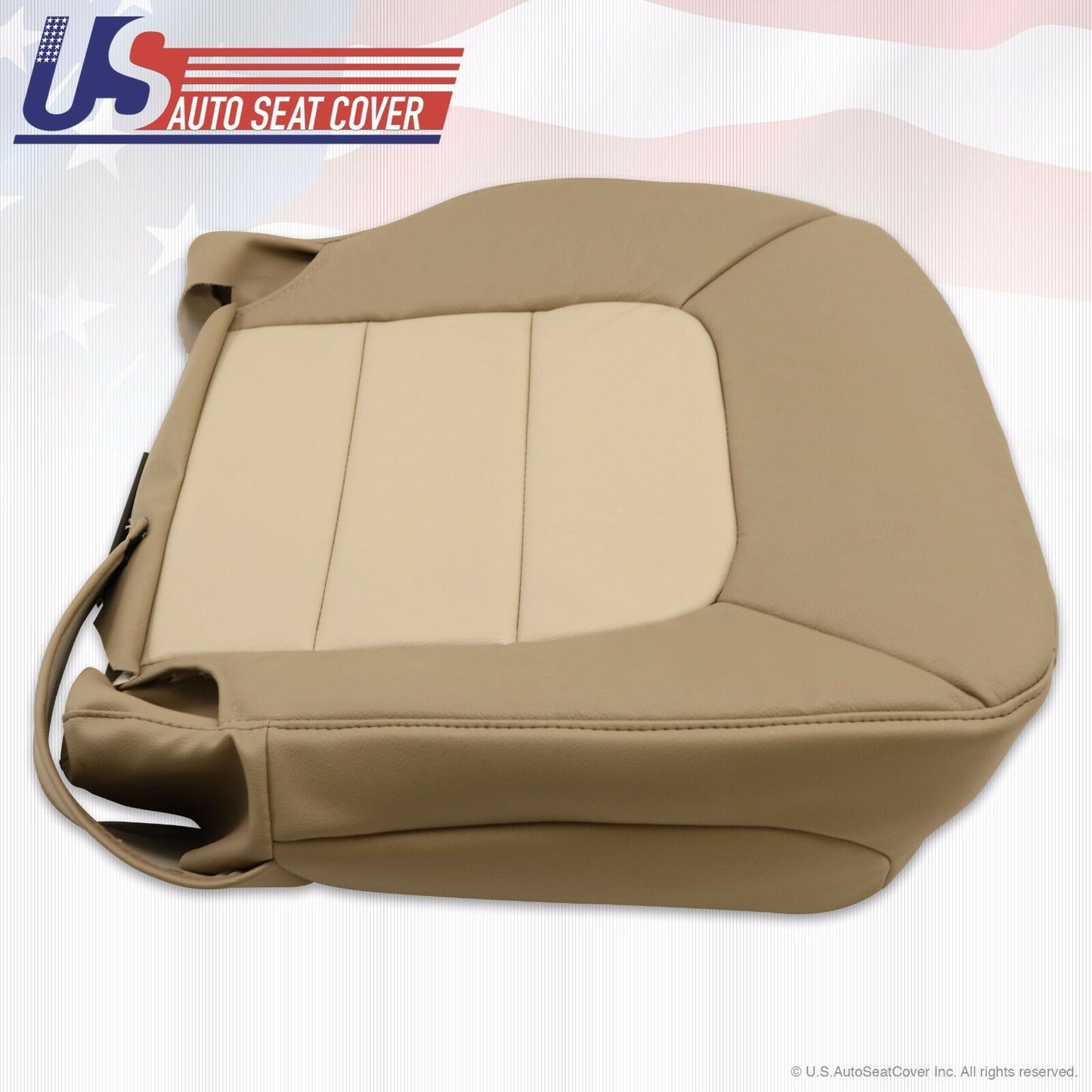 03 - 06 Ford Expedition Eddie Bauer Driver Bottom Leather Seat Cover 2Tone -Tan-