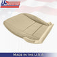 Driver Passenger Bottom Perforated Leather Cover Tan For Acura MDX 2007 to 2012