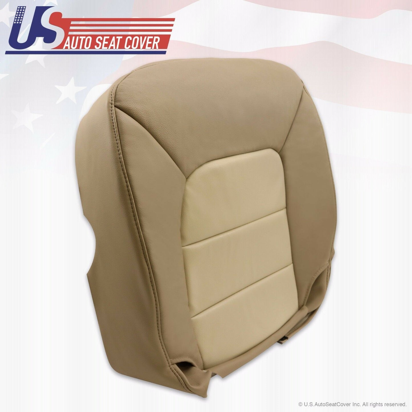 03 - 06 Ford Expedition Eddie Bauer Driver Bottom Leather Seat Cover 2Tone -Tan-