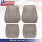 2011 To 2015 Ford Explorer Front Tops & Bottoms leather seat covers stone gray