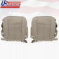 2007 to 2014 Ford Expedition Front Driver & Passenger Leather Covers Stone Gray