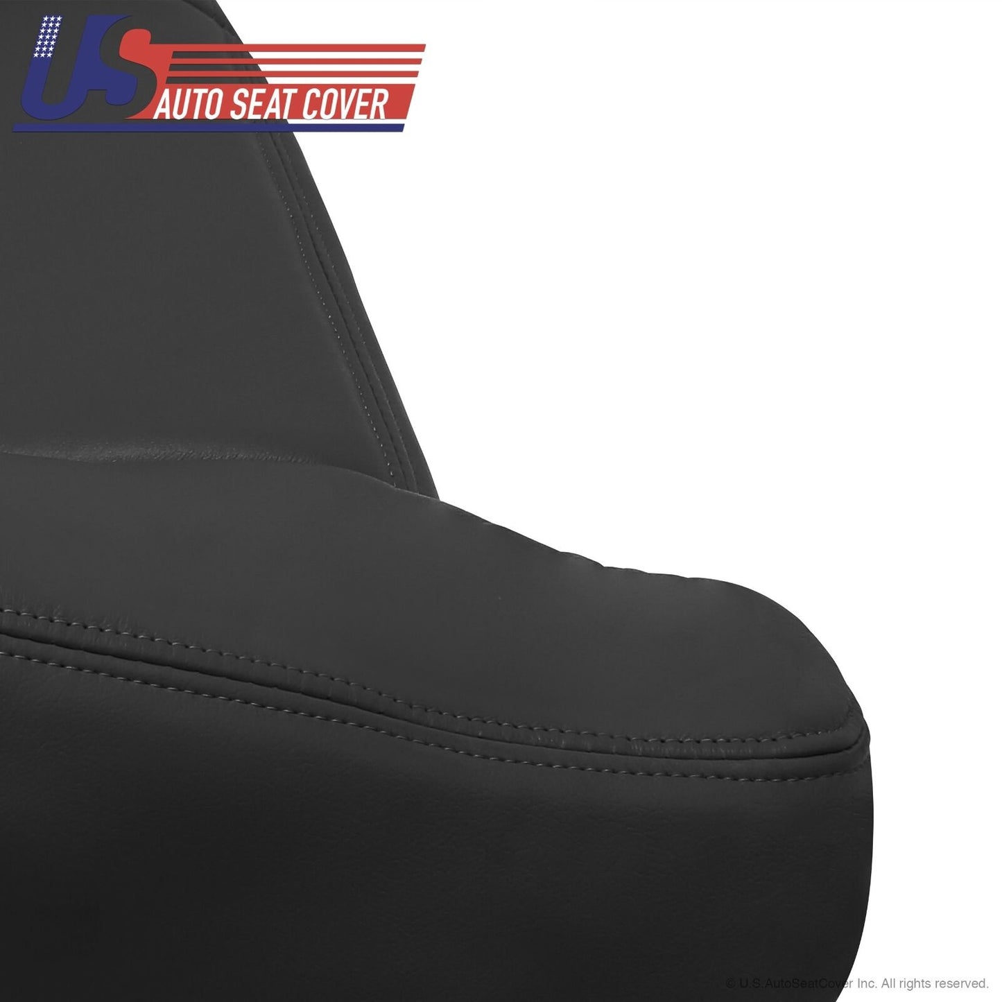 2003 to 2006 Chevy Silverado WT Driver Top Lean Back Vinyl Seat cover Dark Gray