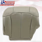 1999 to 2002 GMC Sierra Driver Top Upper Back & Bottom Leather Seat Covers Gray