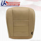 2002 To 2007 Ford F350 Super Duty Lariat PASSENGER Bottom Leather Seat Cover TAN